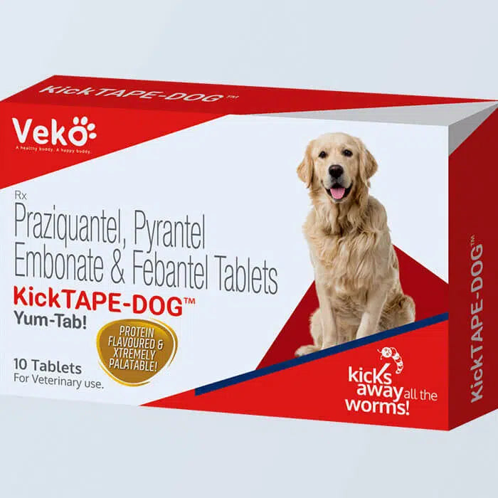 Kickk Tape Dog Tablets 10 Tabs