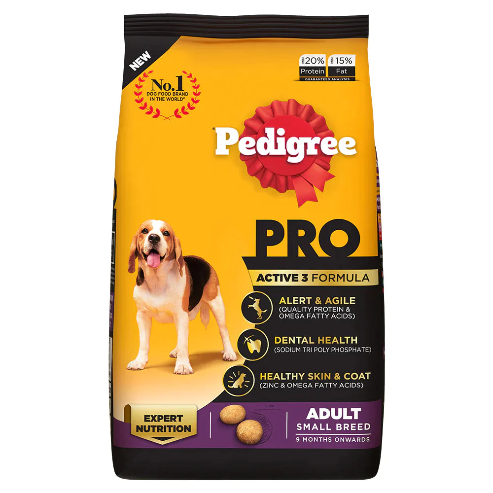 Pedigree PRO Active Formula Adult Small Breed Dry Dog Food