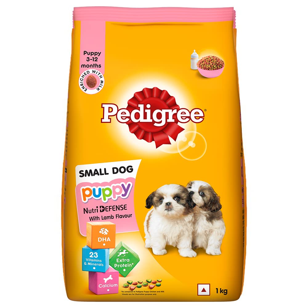 Pedigree Small Dog Puppy Nutridefense with Lamb Milk Flavour Dry Dog Food