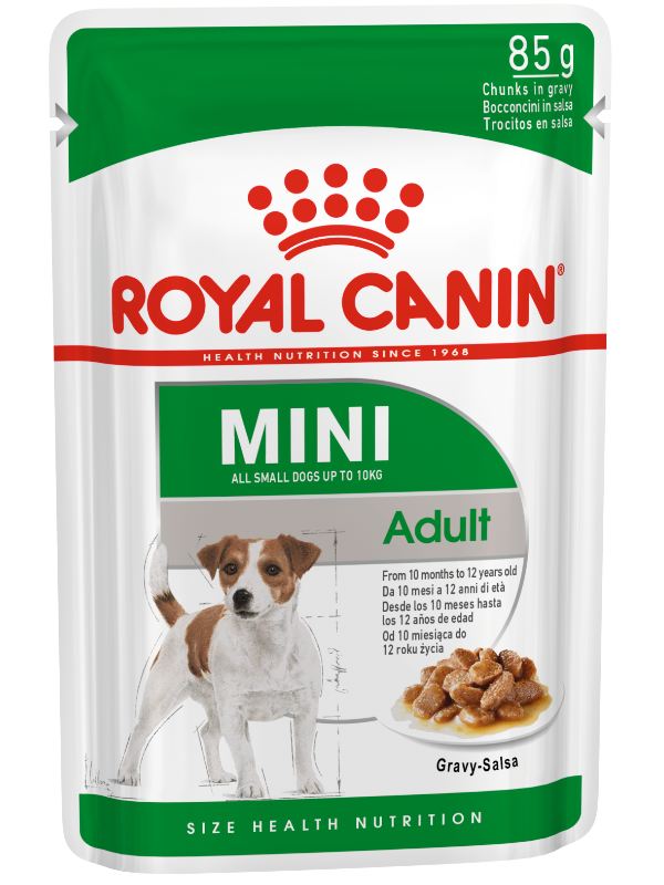 royal canin mini adult gravy dog wet food (12 X 85 GM)